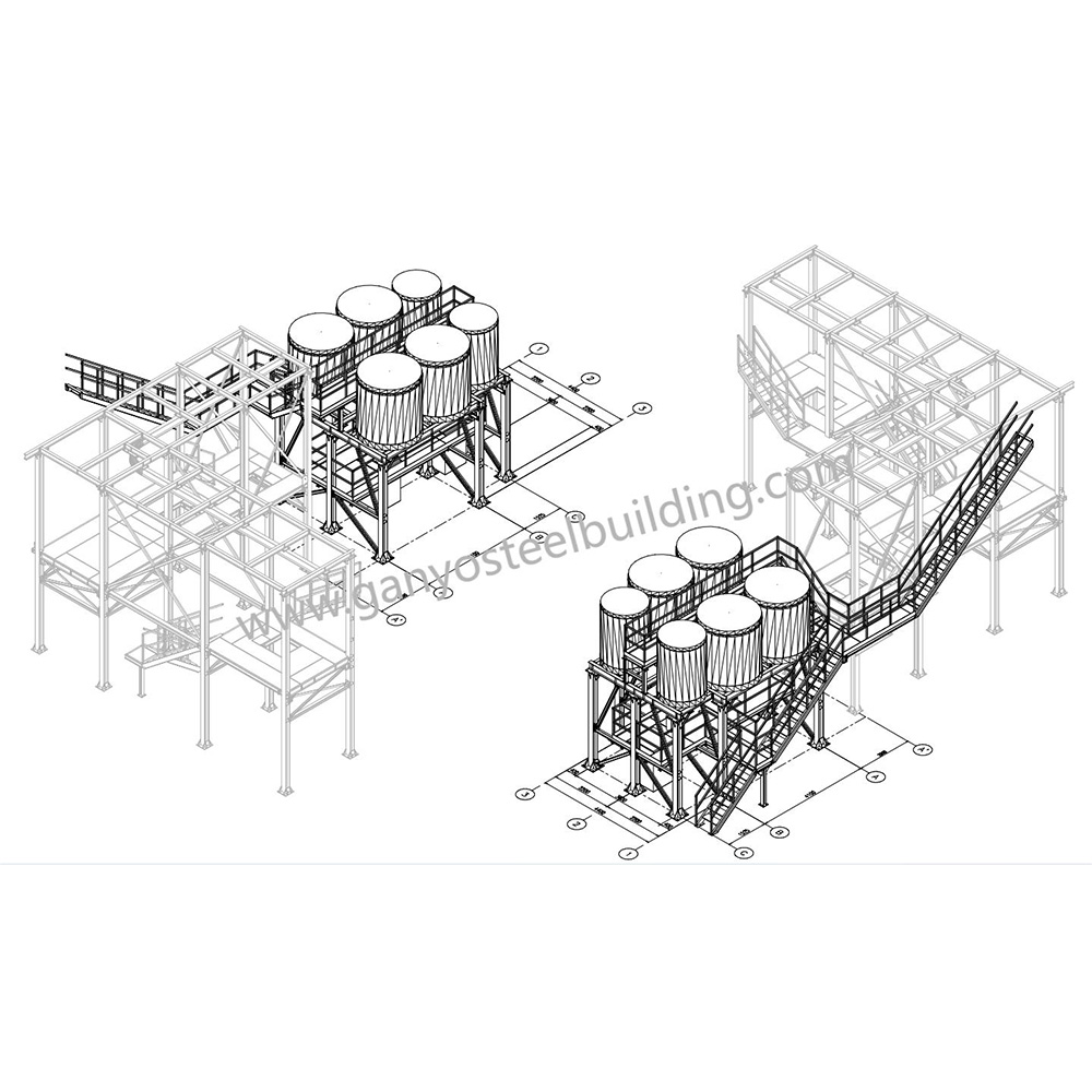 Plate-forme d'échafaudage à stabilisateurs