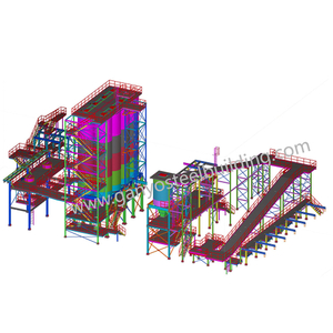 Diagramme de structure de plate-forme en acier