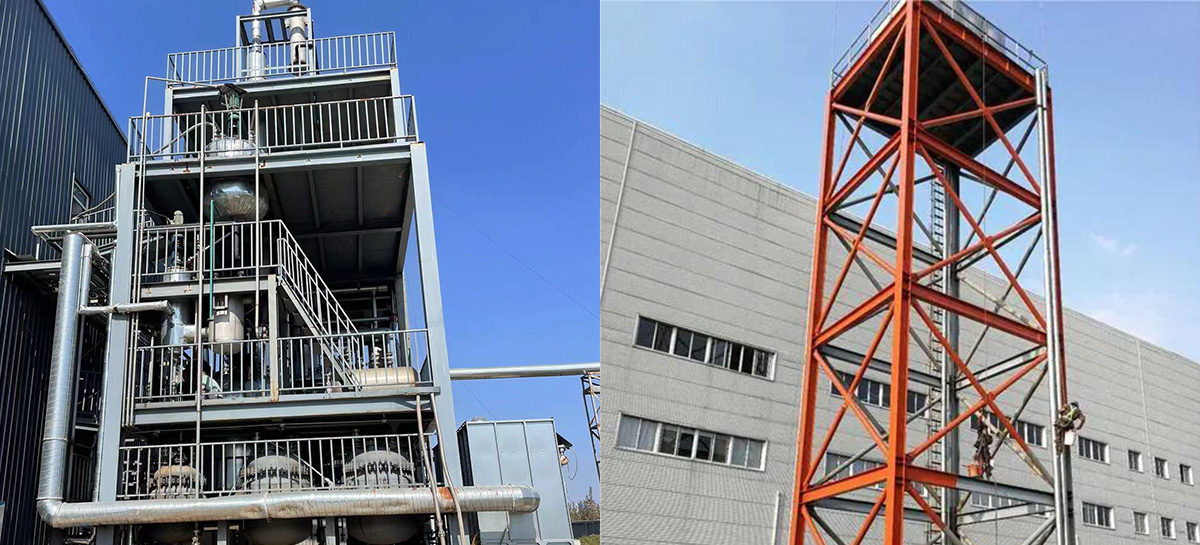 plate-forme d'échafaudage à stabilisateurs