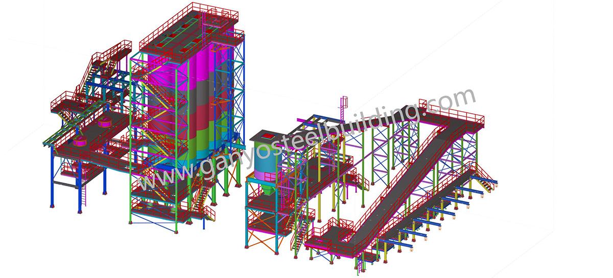 structure métallique de la plate-forme