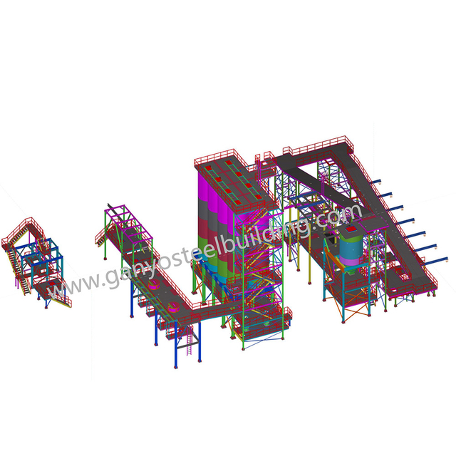 Production de plates-formes de structure en acier